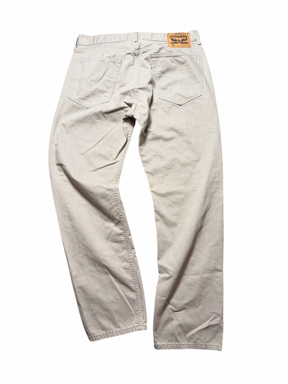 Levi's 505 Regular Fit Men’s Pants  100%   Sz 36x32 - Picture 3 of 12
